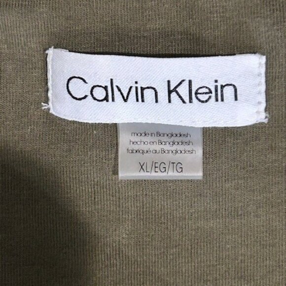 Calvin Klein Hooded Dress - (X-Large, Olive Green) - Picture 4 of 4